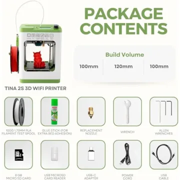 Assembled Mini 3D Printer for Kids - Starter Kit Included