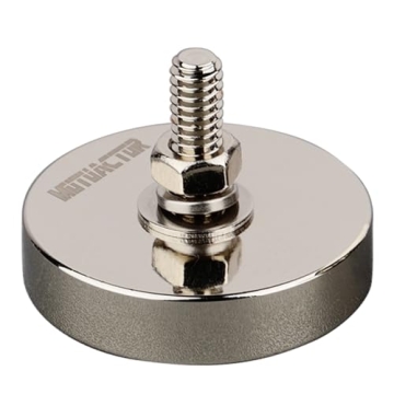MUTUACTOR Strong Neodymium Round Magnet Base with Threaded Stud