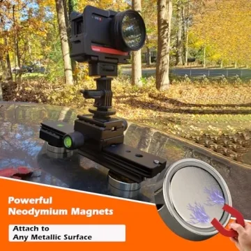 MUTUACTOR Strong Neodymium Round Magnet Base with Threaded Stud