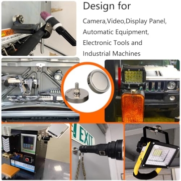 MUTUACTOR Strong Neodymium Round Magnet Base with Threaded Stud