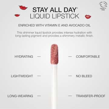 Stila Stay All Day Shimmer Liquid Lipstick - 12 Hours Wear