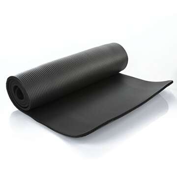 Unbrand 10mm Thick Non-Slip Yoga Mat for Fitness, Pilates, and Meditation