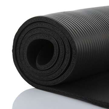 Unbrand Non-Slip 10mm Yoga Mat for Fitness and Pilates