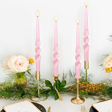 Spiral Taper Candles for Home Decor and Special Occasions
