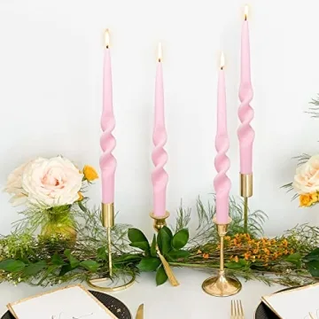 Spiral Taper Candles for Home Decor and Special Occasions