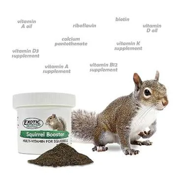 Squirrel Booster (2 oz.) - Complete Multivitamin - Powdered Vitamin & Mineral Supplement for Pet Squirrels