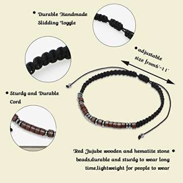 TAGOMEI Teen Boy Gifts to My Son Bracelet with Love Note