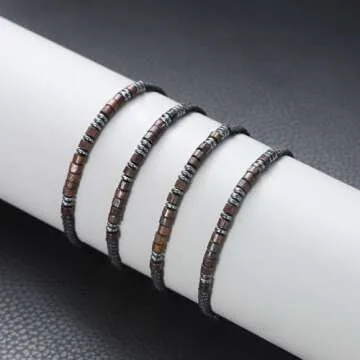 TAGOMEI Teen Boy Inspirational Morse Code Bracelet