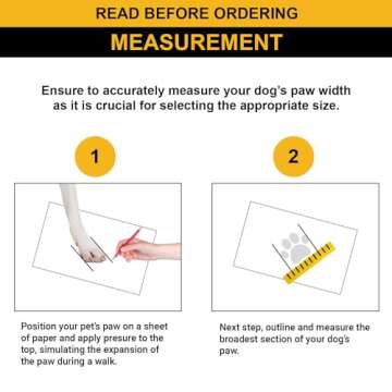 DOGGYKINGDOM Dog Shoes for Large Dogs for Snow, Waterproof Dog Boots for Winter, Dog Booties with Re...