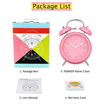 Vintage Peakeep Loud Alarm Clock for Heavy Sleepers