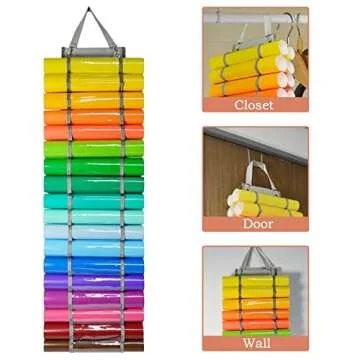 Tunnkit Vinyl Storage Organizer - 36 Roll Capacity