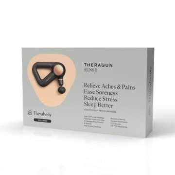 TheraGun Sense Percussion Massage Gun - Deep Tissue Personal Massager with Preloaded Breathwork Rout...