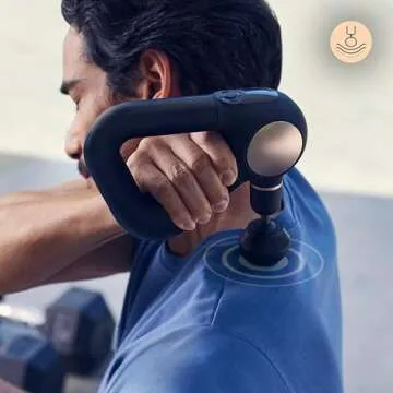 TheraGun Sense Percussion Massage Gun - Deep Tissue Personal Massager with Preloaded Breathwork Routines for Stress Relief, Pain Relief & Muscle Soreness in Neck, Back, Leg and Knee (Black)