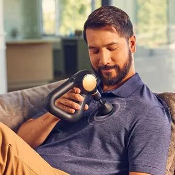 TheraGun Sense Percussion Massage Gun - Deep Tissue Personal Massager with Preloaded Breathwork Routines for Stress Relief, Pain Relief & Muscle Soreness in Neck, Back, Leg and Knee (Black)