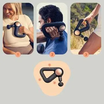 TheraGun Sense Percussion Massage Gun - Deep Tissue Personal Massager with Preloaded Breathwork Routines for Stress Relief, Pain Relief & Muscle Soreness in Neck, Back, Leg and Knee (Black)