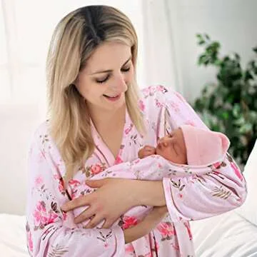 Mepase Mommy and Me Robe Swaddle Set for New Moms
