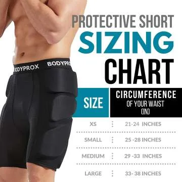 Bodyprox Snow Sports Padded Protection Shorts