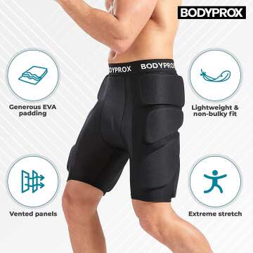 Bodyprox Snow Sports Padded Protection Shorts