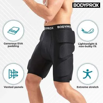 Bodyprox Snow Sports Padded Protection Shorts