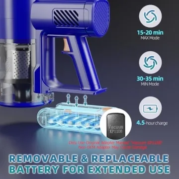 MHRMHR Cordless Vacuum with Bendable Wand and Attachments