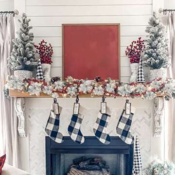 Phliofd 15 Pcs Poinsettia Flowers Artificial Poinsettia Christmas Decorations Christmas Flowers Silver Christmas Tree Ornaments for Home Wedding Wreath Holiday Decor