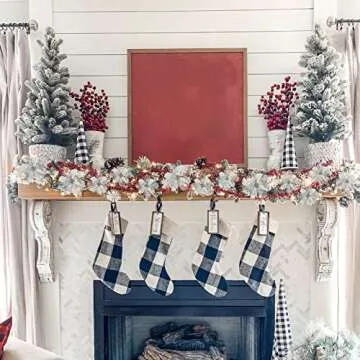 Phliofd Silver Poinsettia Flowers for Christmas Decor