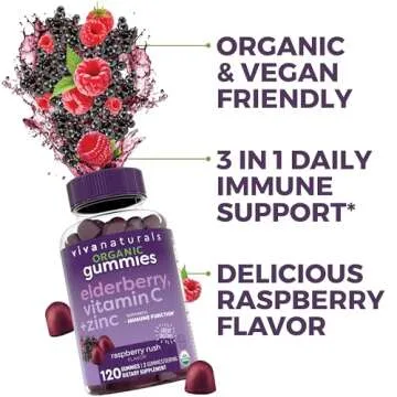 Immune Support Elderberry Gummies for Adults - 3in1