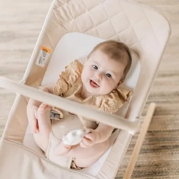 Heirloom Aspen Baby Bouncer with Organic Cotton Comfort