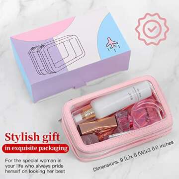 SEAMOSH Women's Makeup Travel Bag - Luxury Style and Functionality