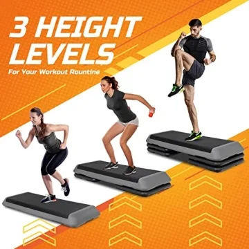 ZENY Adjustable Aerobic Step Platform for Home Gym Workouts