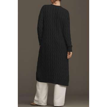 Cakulo Long Cable Knit Cardigan for Stylish Women