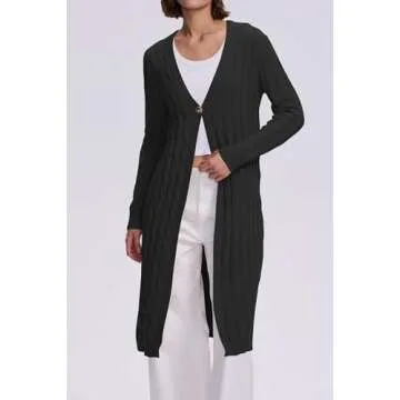 Cakulo Long Cable Knit Cardigan for Stylish Women