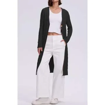 Cakulo Long Cable Knit Cardigan for Stylish Women