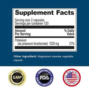 Life Enhancement Potassium Supplement for Vitality
