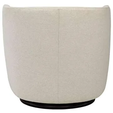Amazon Brand – Rivet Coen Modern Upholstered Accent Swivel Chair, 30"W, Cream