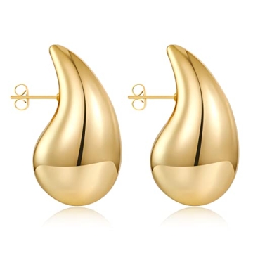 FAMARINE Stylish Gold Drop Earrings for Every Occasion