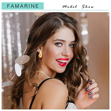 FAMARINE Stylish Gold Drop Earrings for Every Occasion