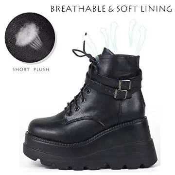 CELNEPHO Platform Boots for Women - Stylish & Comfortable