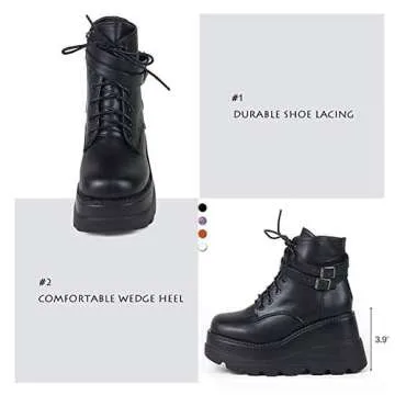 CELNEPHO Platform Boots for Women - Stylish & Comfortable
