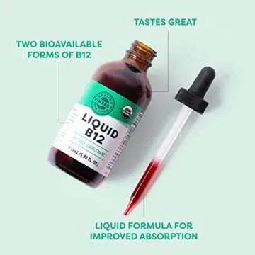Vimergy Liquid B12 - Vegan Energy and Brain Support