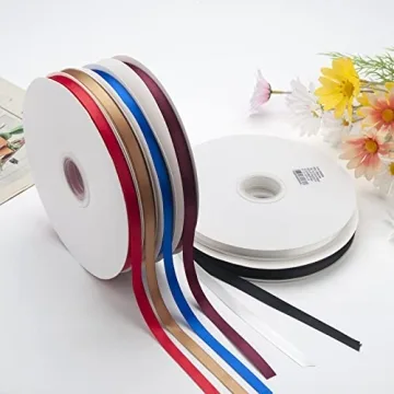 Elegant Double Faced Burgundy Satin Ribbon for Crafts