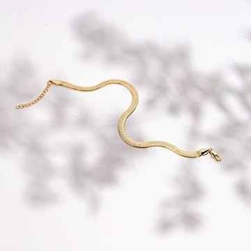 PAVOI 14k Gold Plated Minimalist Anklet - Durable & Stylish