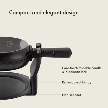 BELLA Classic Rotating Belgian Waffle Maker Nonstick Plates