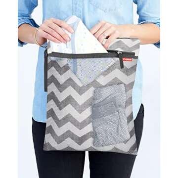 Skip Hop Wet Dry Bag, Grab & Go, Chevron
