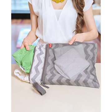 Skip Hop Wet Dry Bag, Grab & Go, Chevron