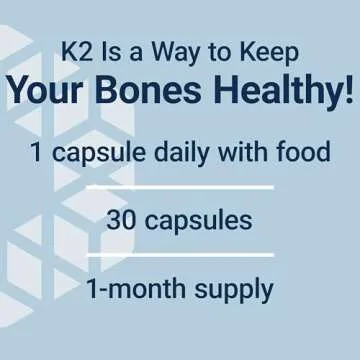 Life Extension Mega Vitamin K2 High Potency for Strong Bones, clinically Studied 45 mg K2 Dosage, Promotes Healthy Bone Density, Gluten-Free, Non-GMO, 30 Capsules