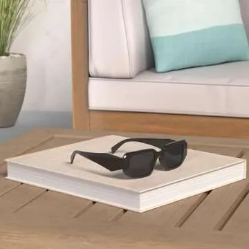 Haqptul Trendy Rectangle Sunglasses - Vintage Style & UV Protection for All