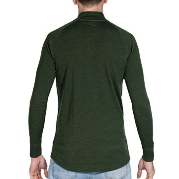Premium MERIWOOL Men's Merino Wool Half Zip Sweater