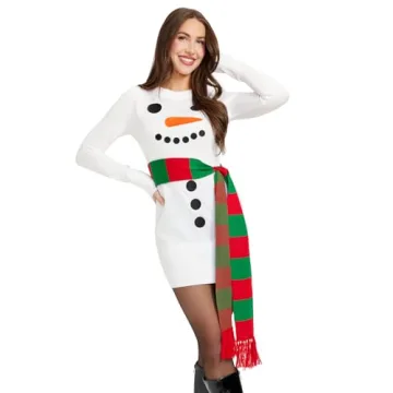 Tipsy Elves Christmas Sweater Dresses for Women - Cute Winter Themed Dresses - Instant Holiday Outfi...