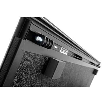 Rough Country Hard Low Profile Tri-Fold Truck Bed Tonneau Cover for Ford F-150 (2021-2024)/F-150 Lightning (2022-2024) - Fits 5'7" (67.1") Bed, Flush Aluminum Panels